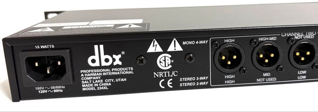 dbx 234XL クロスオーバー チャンネルデバイダー DBX234XLV