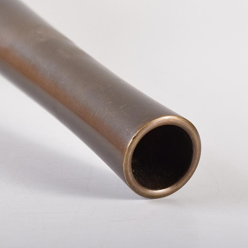 中川浄益造　唐銅　曽呂花入　表千家十三代即中斎極め箱　M　R8523