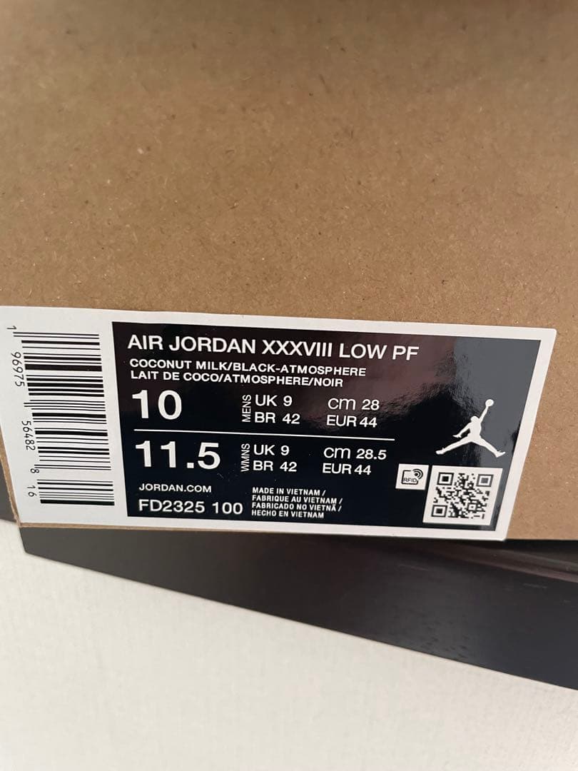 シューズ(男性用) AIR JORDAN XXXVIII LOW PF