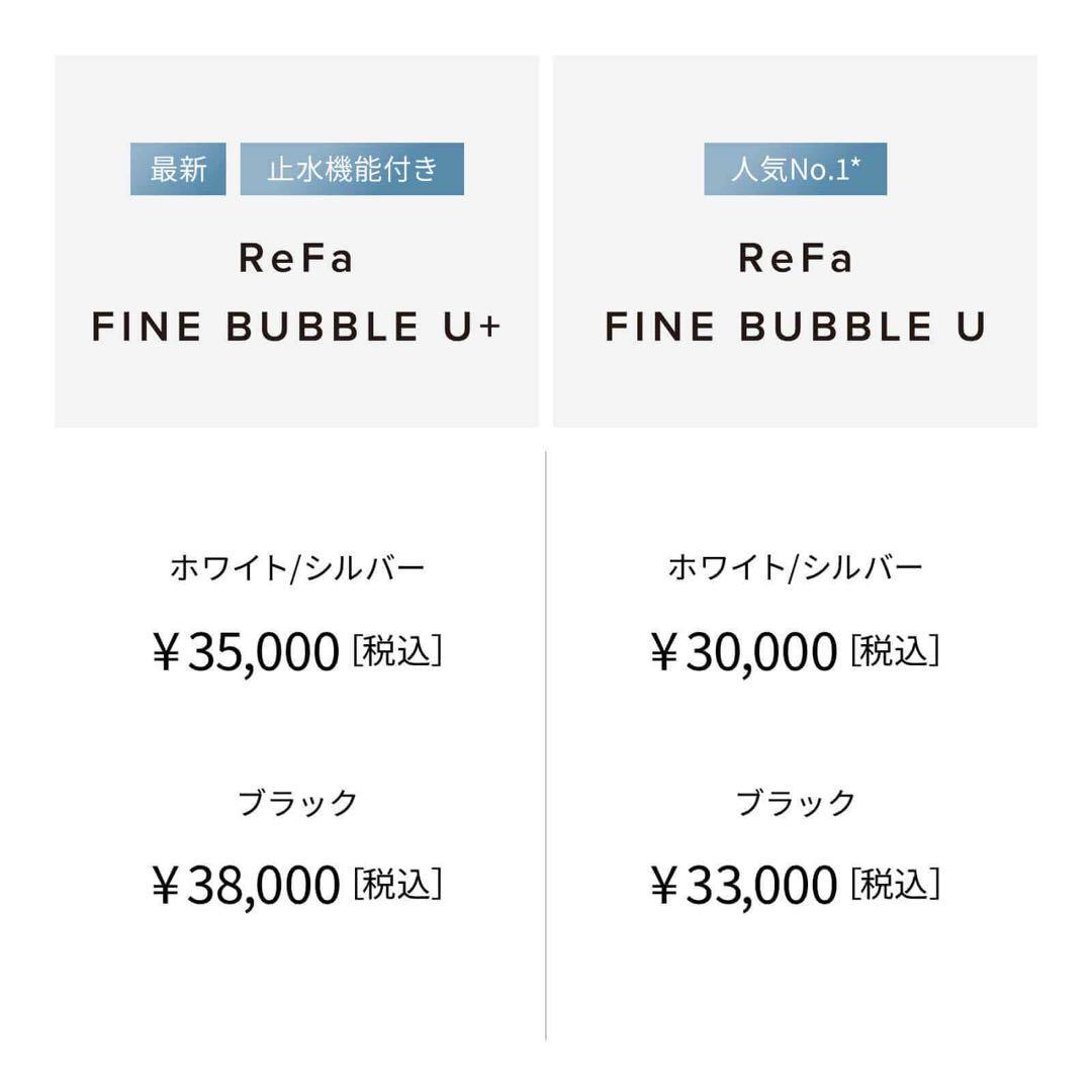 ReFa FINE BUBBLE U+ ホワイト/シルバー
