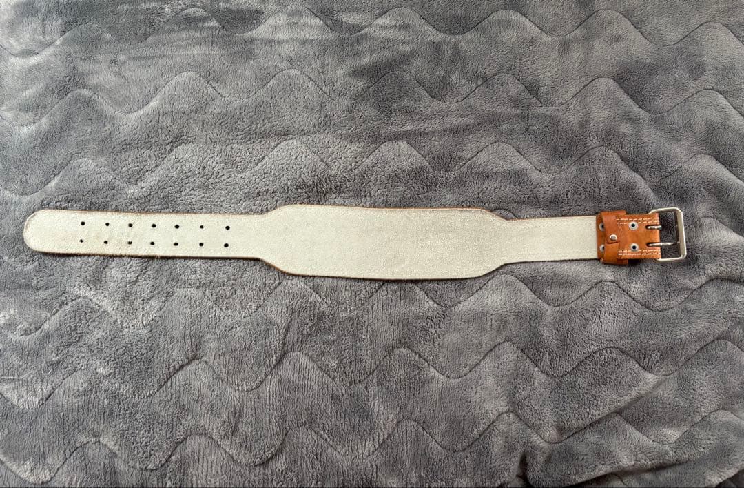 GOLD'S GYM レザー ベルト EX ブラウン Sサイズ