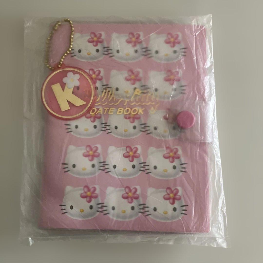 希少　ハローキティ スケジュール帳　DATEBOOK カオハナキティ　レトロ