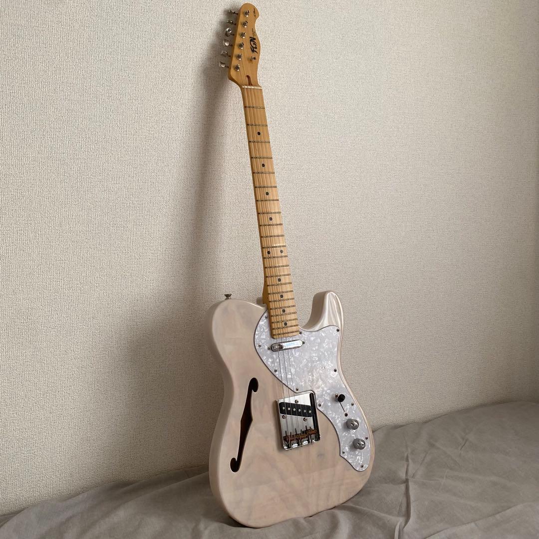 ギター FUJIGEN Telecaster Thinline white