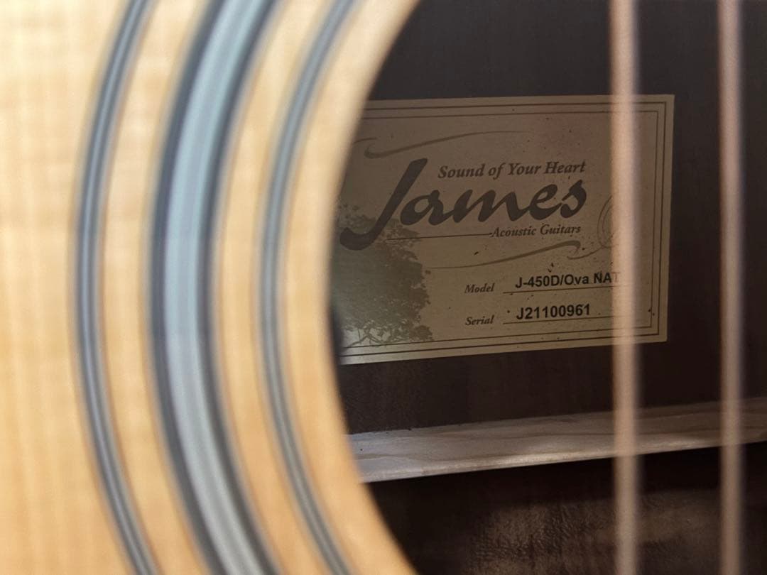 【なが】James J-450D/Ova.NAT エレアコ アコギ