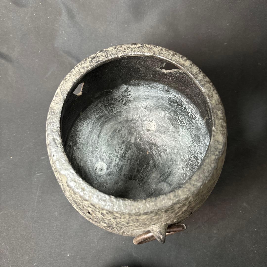 Ｆ06 送料無料　茶釜　朝鮮釜　湯沸かし　風炉釜　煎茶道具　茶道