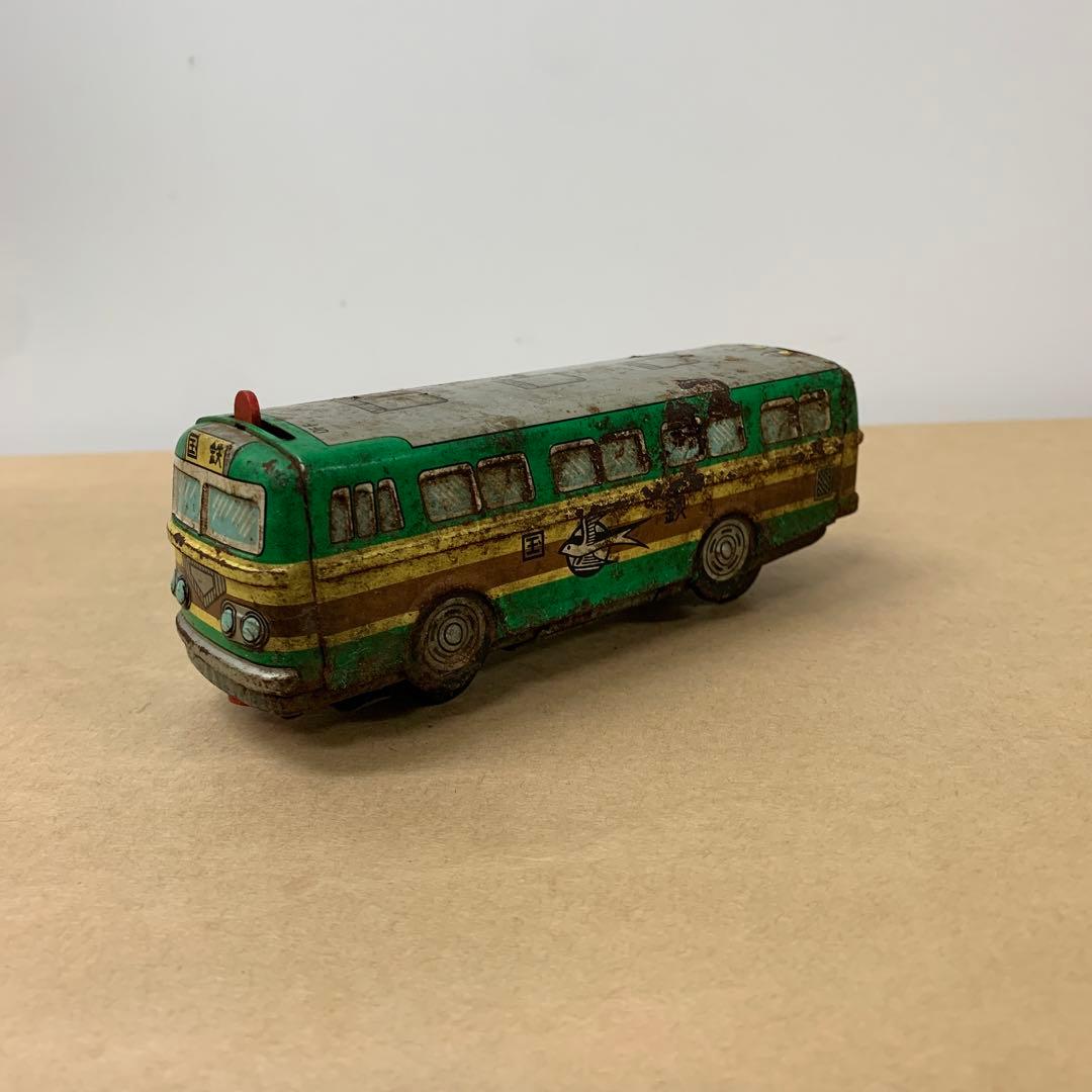 ブリキ製　国鉄バス　グリーン　【米沢玩具製？】