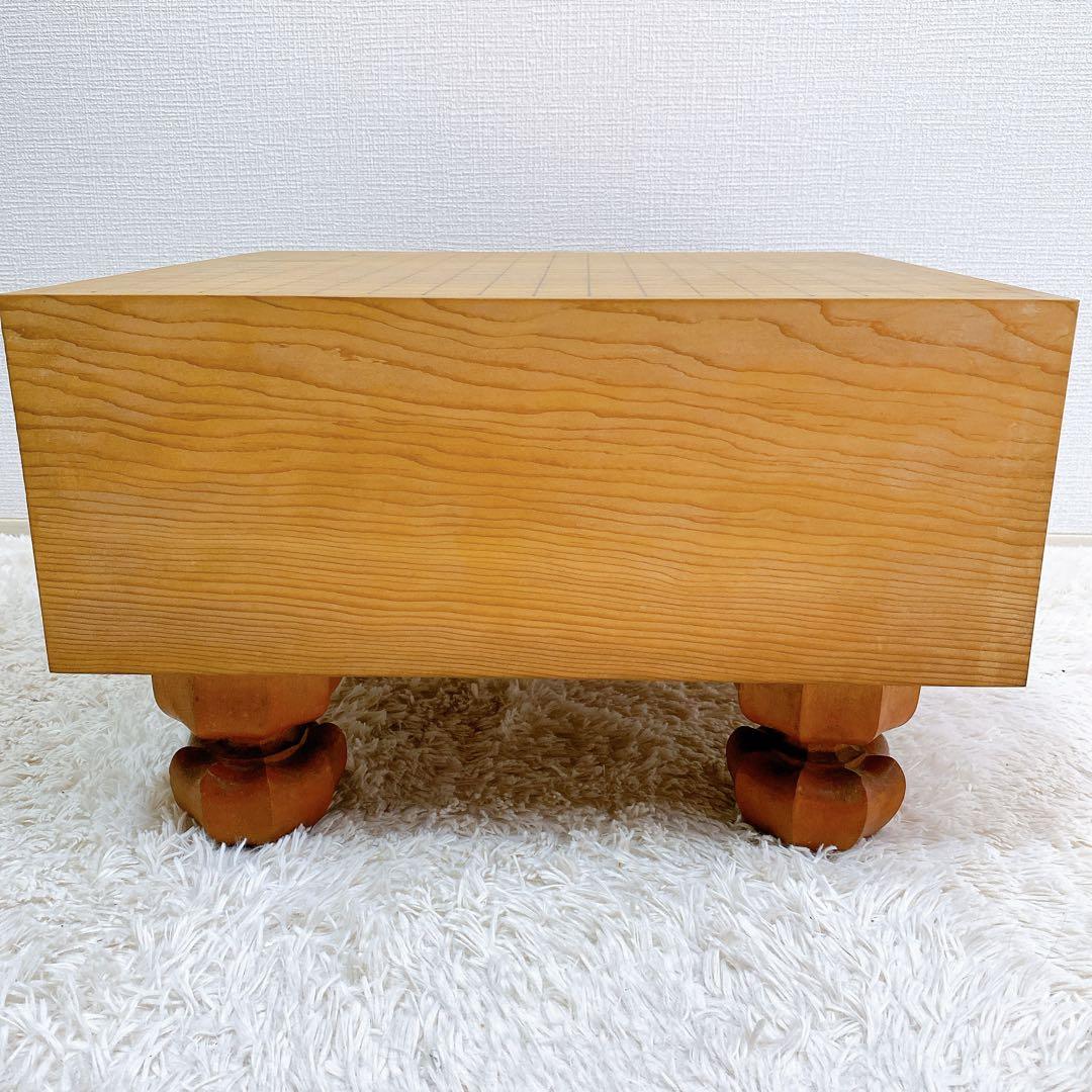 こうぴ　【希少】脚付 極厚 足付 碁盤 天地柾目