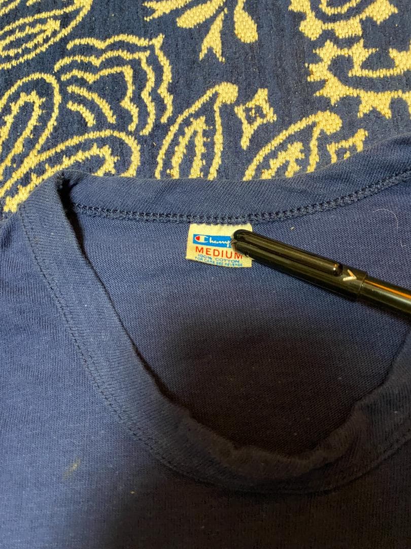 シャツ 70's CHAMPION FOOTBALL T-SHIRTS M/NAVY