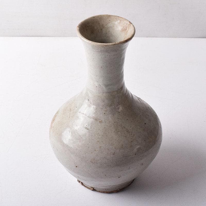 朝鮮美術　李朝　高麗白磁　長脛瓶　V　R8507