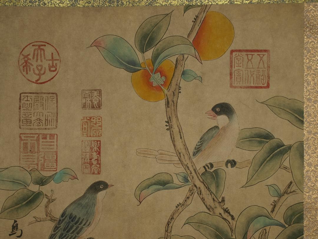 近代 肉筆保證 掛け軸　捲り中国古美術 古董品 BD328A12-1