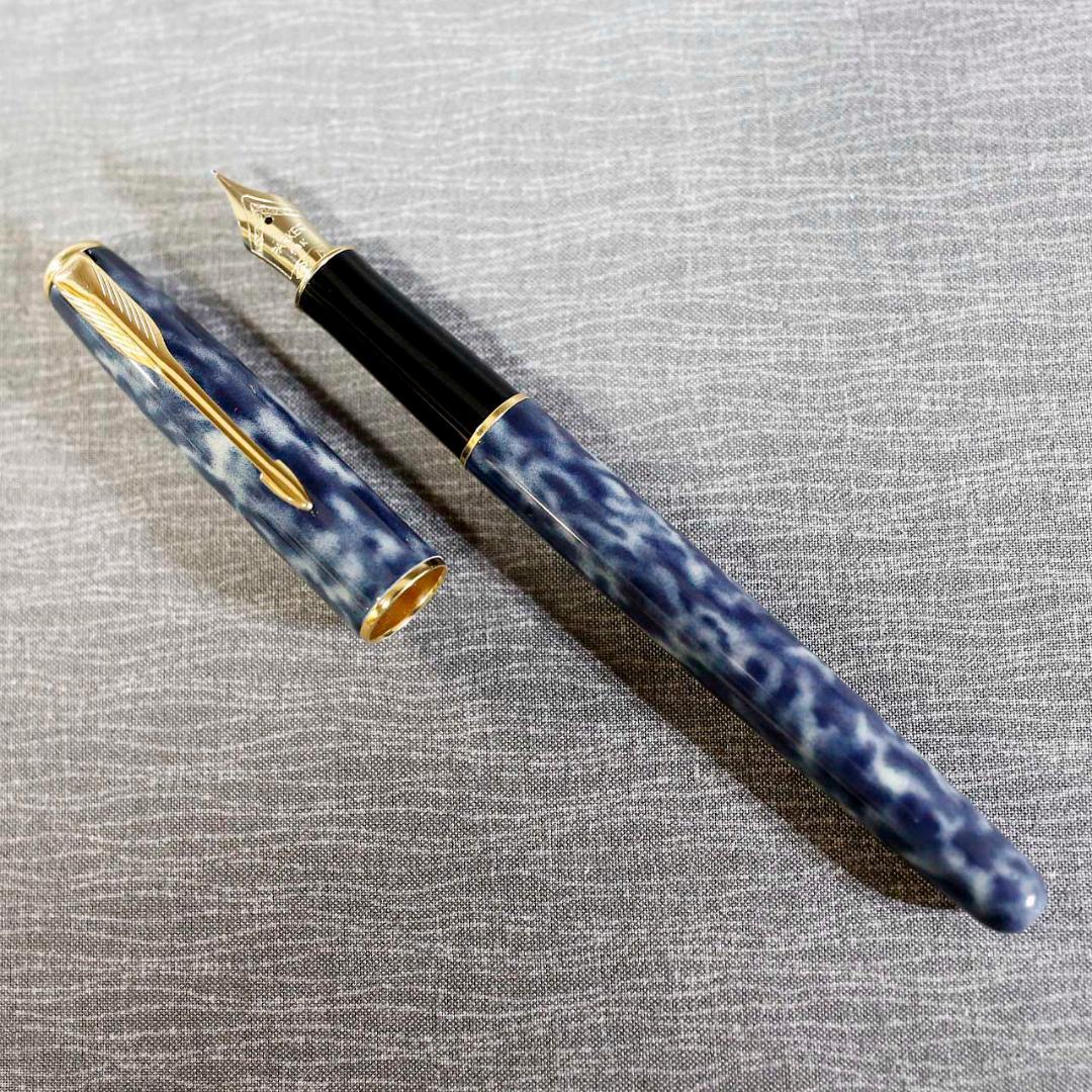 【美品 送料込み】パーカー 万年筆 ソネット インディゴ