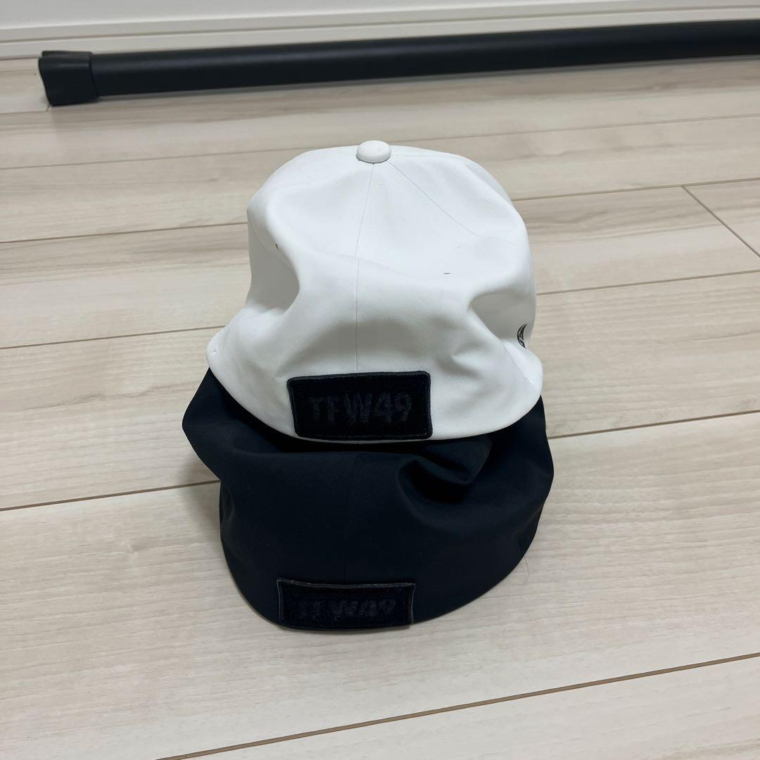 TFW49 キャップ 2点セット FLEXFIT 白 黒 S/M