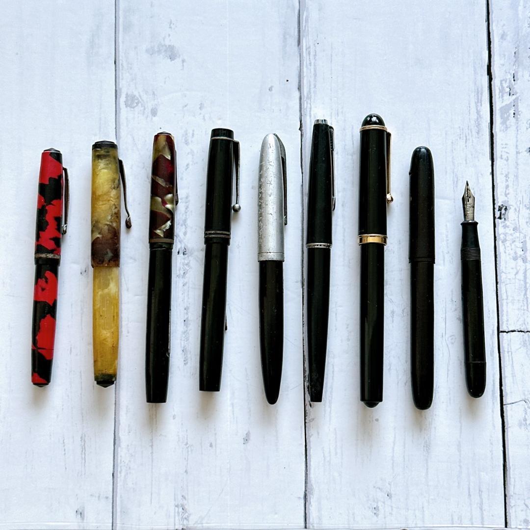 RK14　PARKER　PLATINUM等　当時物　希少ペン　大量まとめセット