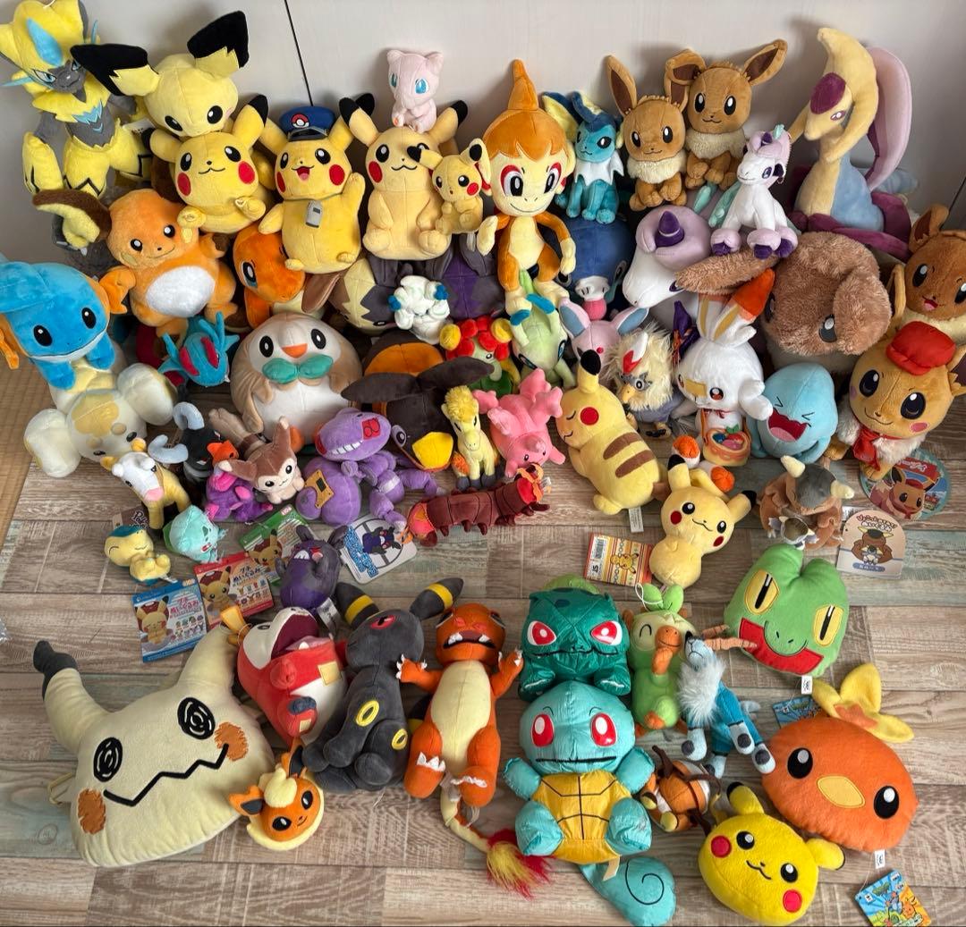 タグ付きあり　ポケモンセンター　ポケモン　FIT　まとめ売り　ぬいぐるみ　62個