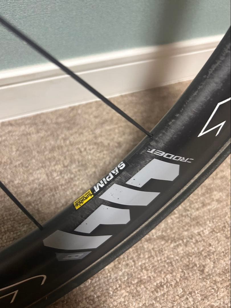 【お値下げ！】CRODER チューブラーホイール ブラックリム