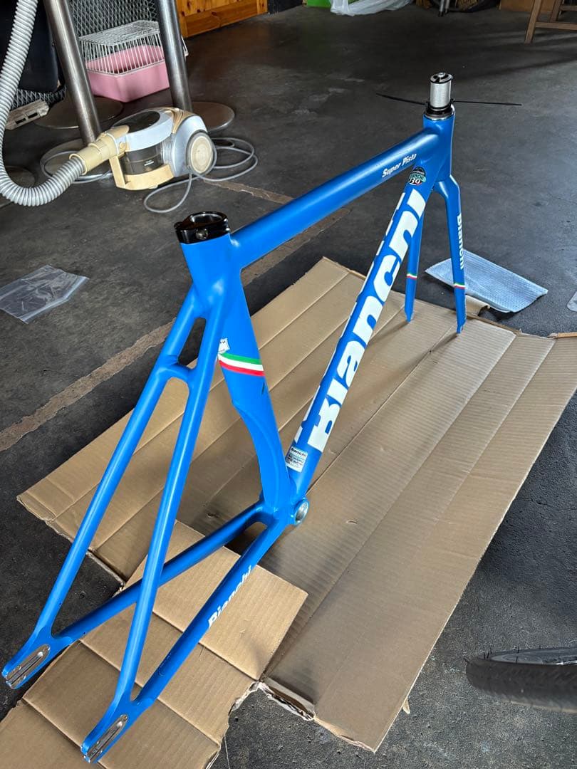 あ　さん専用bianchi super pista Azzurro 51cm