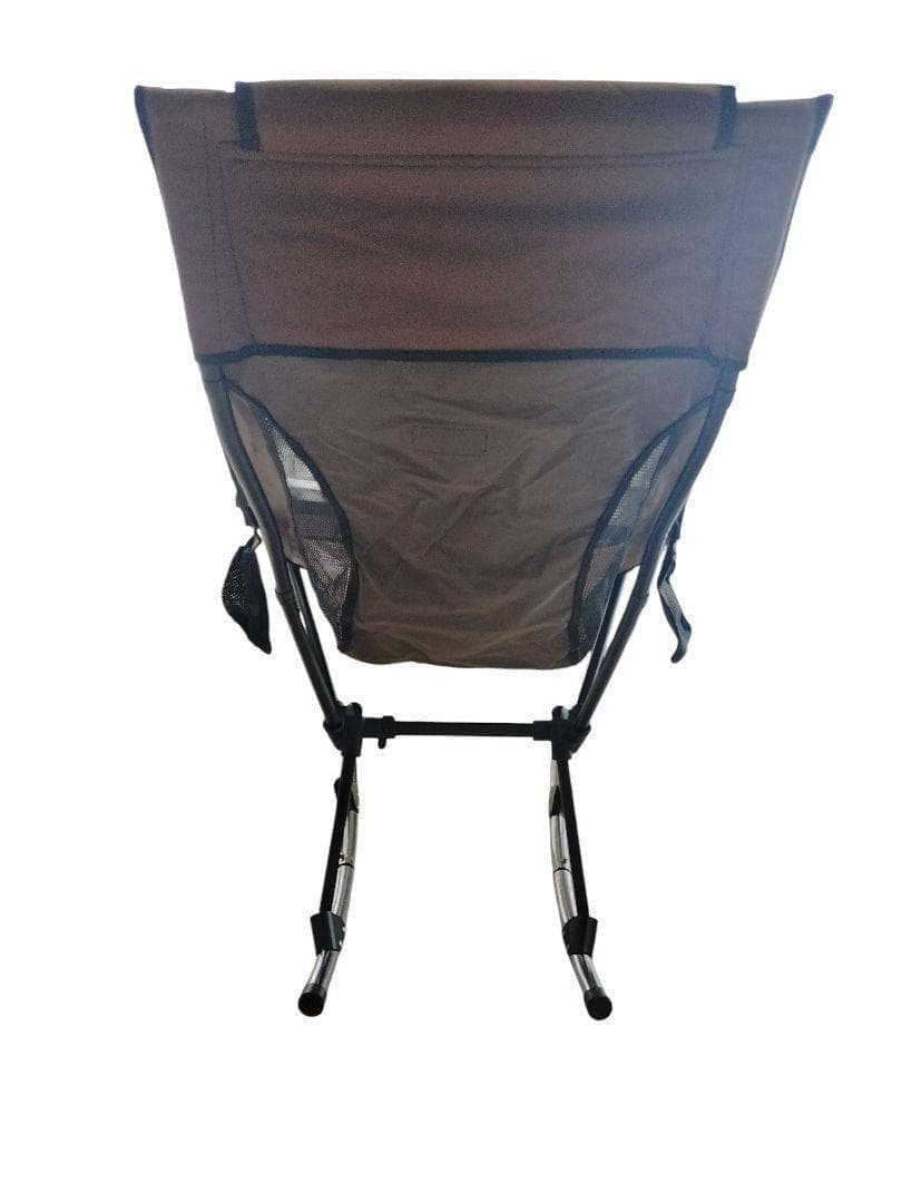 【超美】 DesertFox ロッキング機能 ハイバック 折畳チェア ブラウン