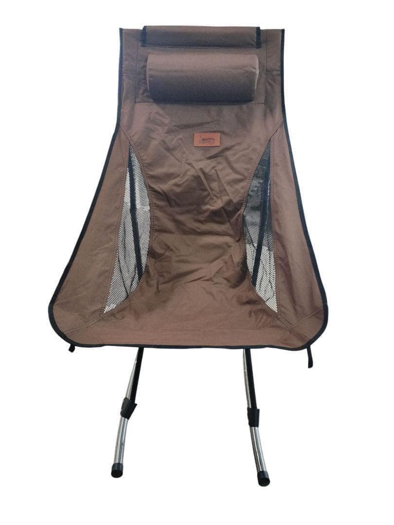 【超美】 DesertFox ロッキング機能 ハイバック 折畳チェア ブラウン