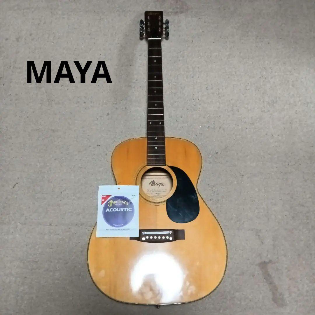Maya F301 ジャパンヴィンテージギター(ペグ修理必要)弦おまけ付き