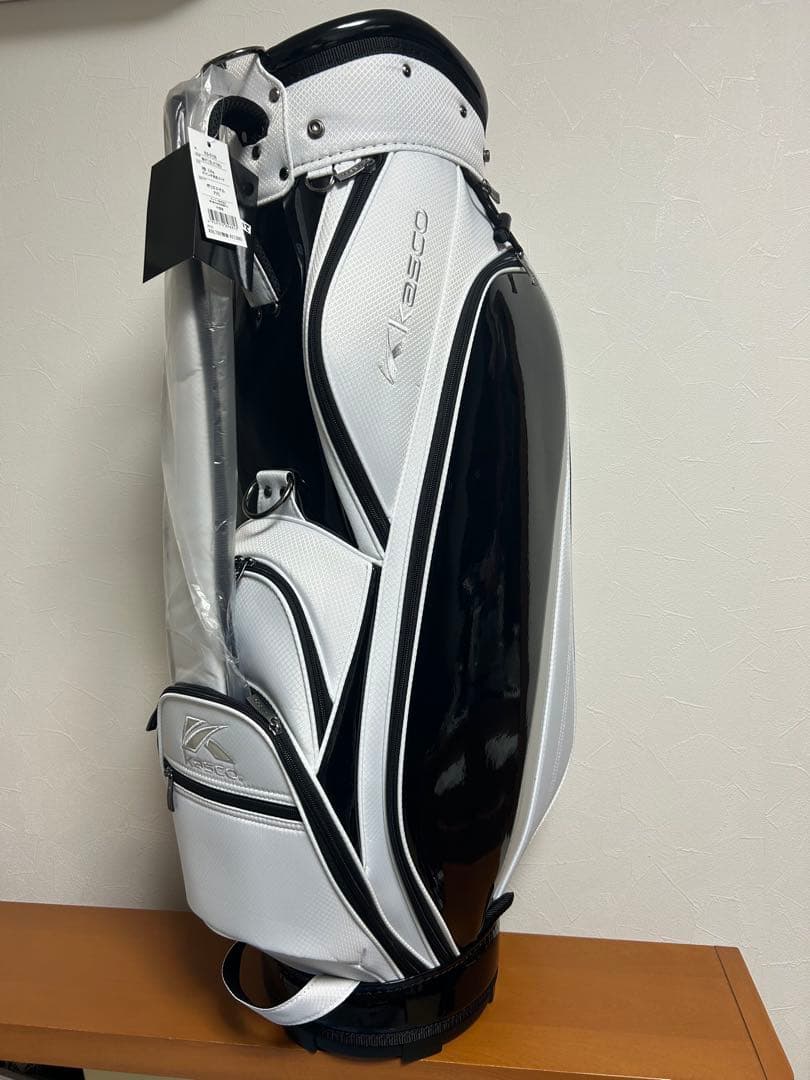 大幅値下げ中！　Kasco MR-1108 ゴルフバッグ ホワイト/ブラック