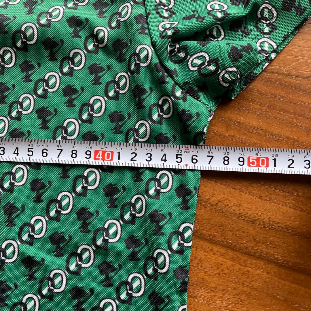 SNOOPY 緑色ポロシャツ・ショートパンツセット