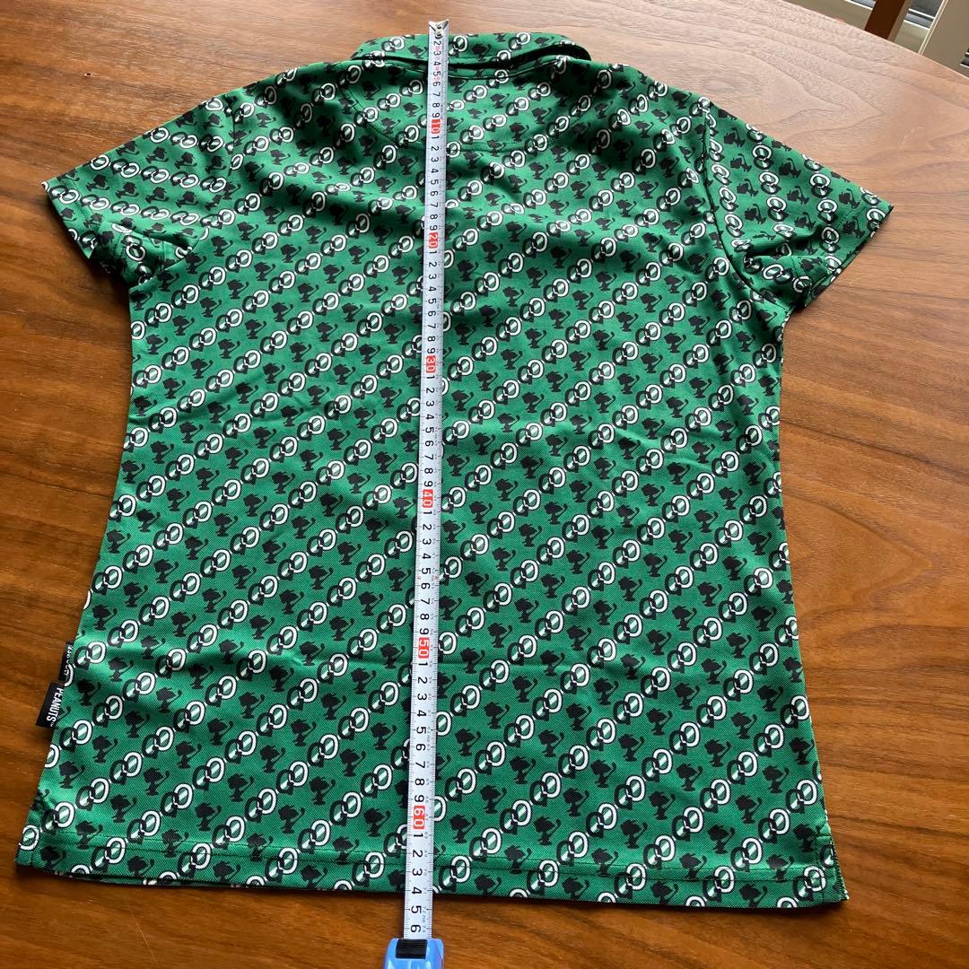 SNOOPY 緑色ポロシャツ・ショートパンツセット