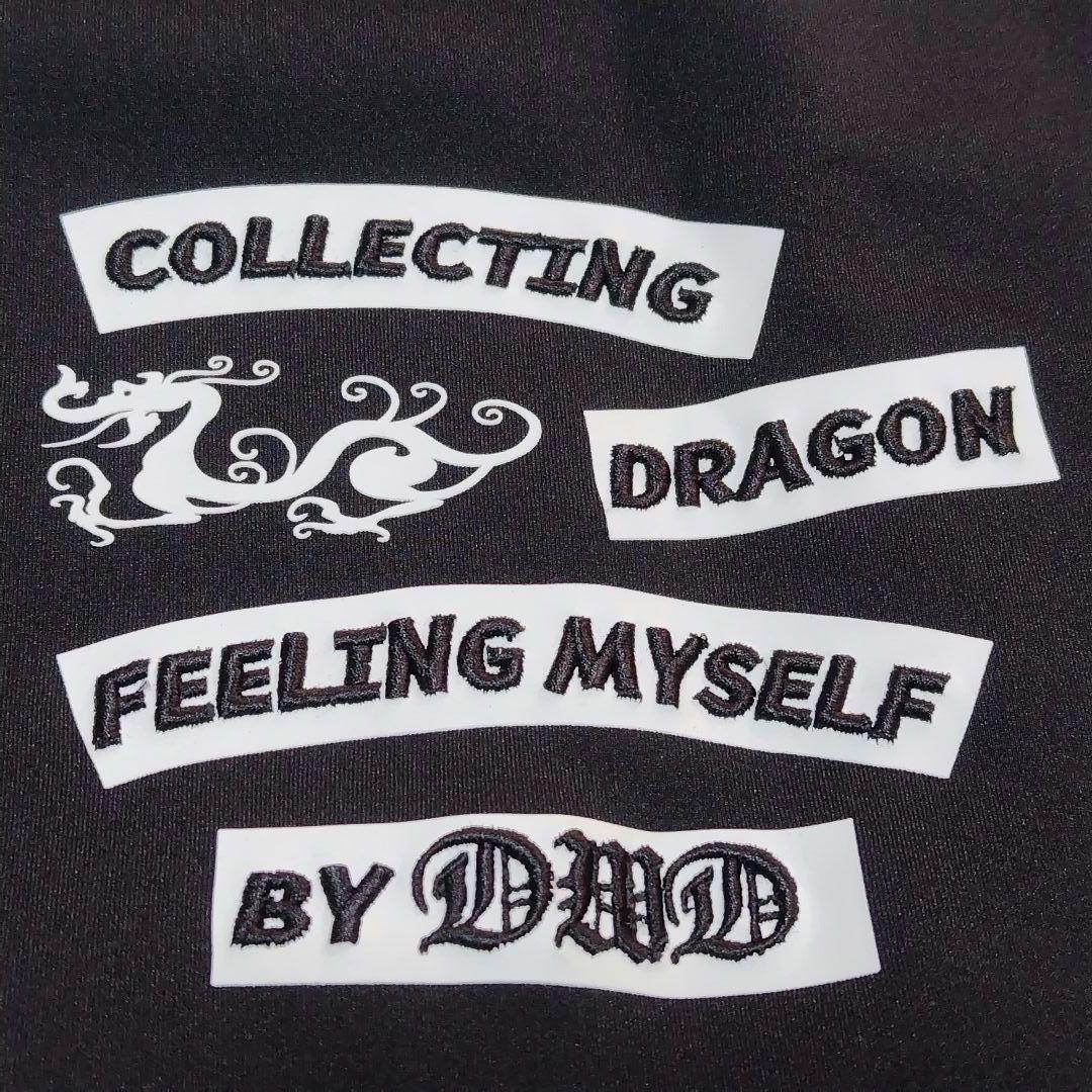 ダンスウィズドラゴン ジャケット 黒 ストレッチ ダンボール ジャージ 上着