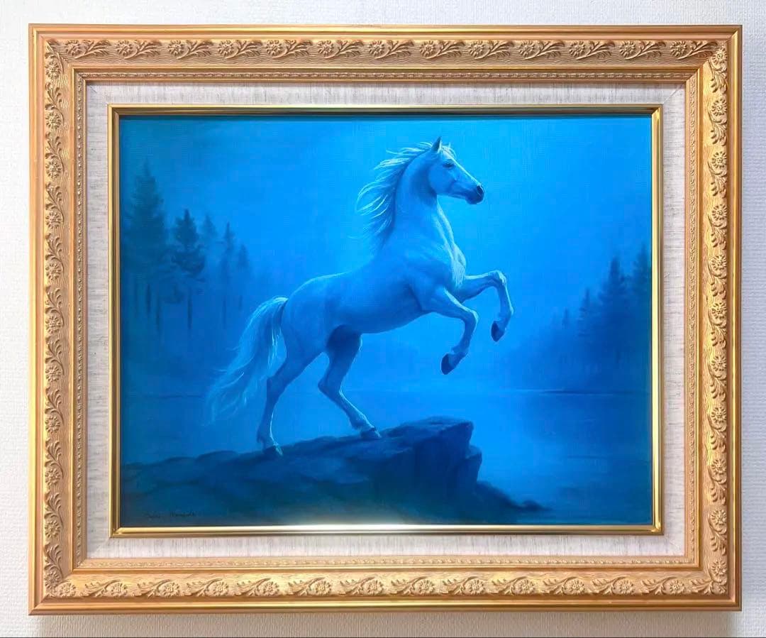 (F6号) 蒼井奏【幻影】 表サイン有り/裏共シール有り/真作/油彩