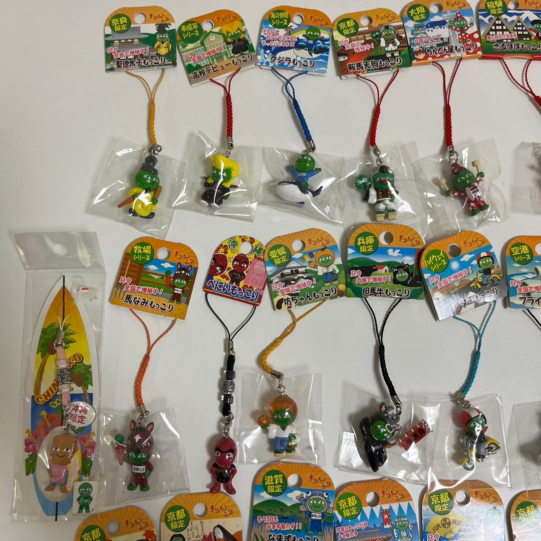 ご当地 まりもっこり　ストラップ　マスコット　キーホルダー　根付け　40点セット