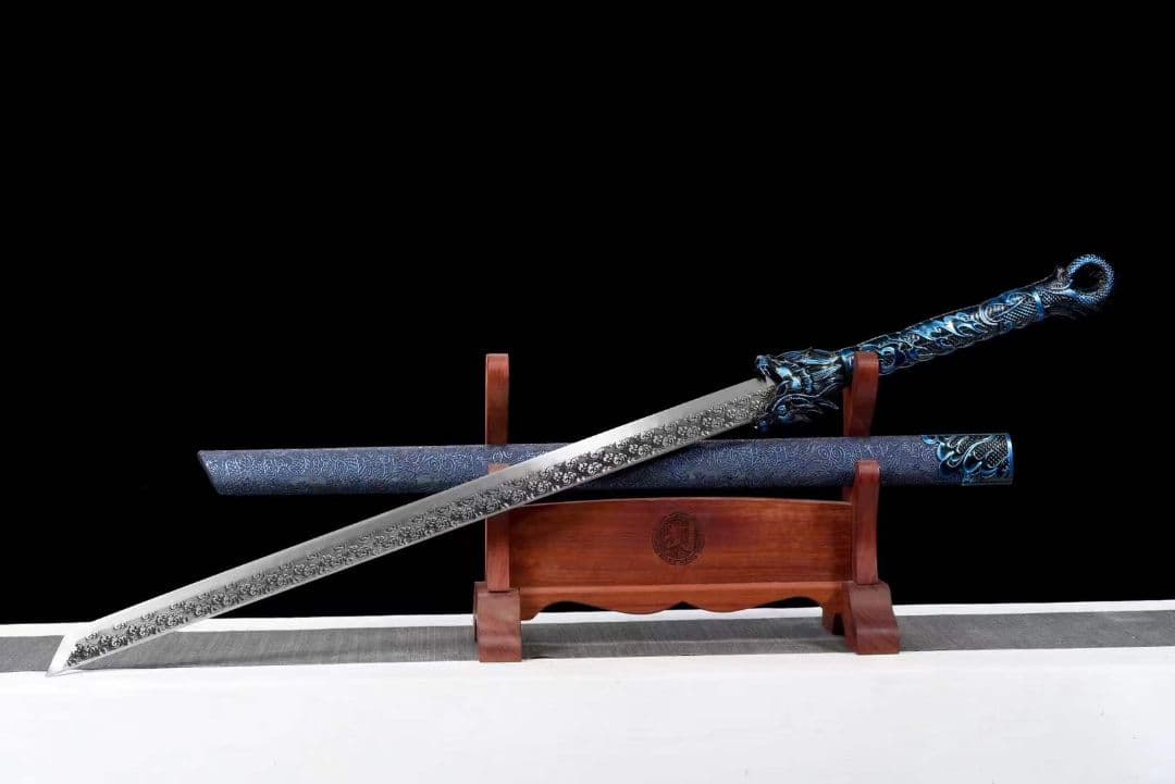 『雲龍唐横刀』古兵器 武具　刀装具　日本刀　模造刀 居合刀 長尺