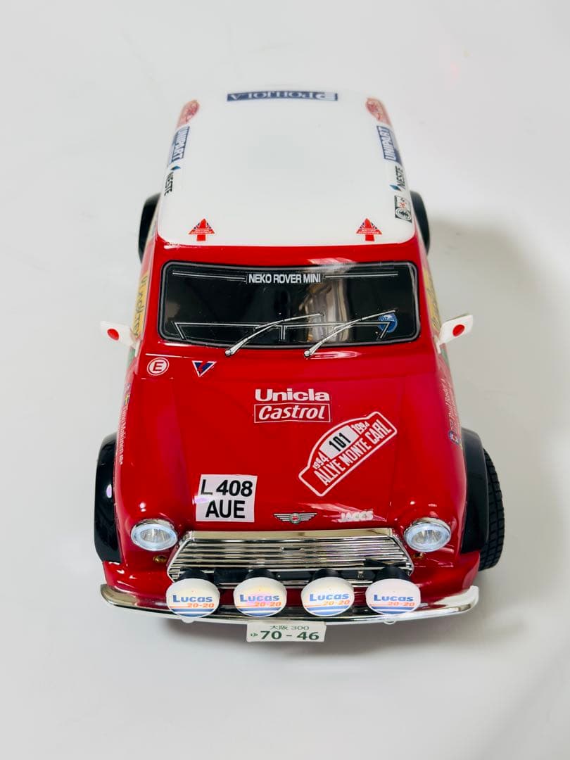 Mシャーシ ローバーミニ モンテカルロラリー12灯　電飾仕様 新品ボディ