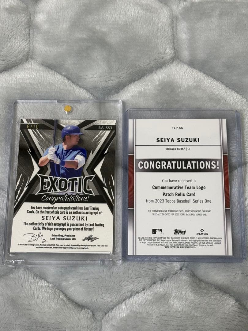 鈴木誠也選手　サインカードセット