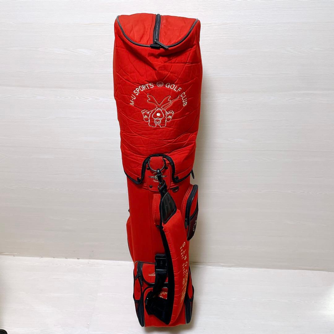 muスポーツ エムユースポーツ キャディバッグ 6分割 8.5型 男女兼用 赤