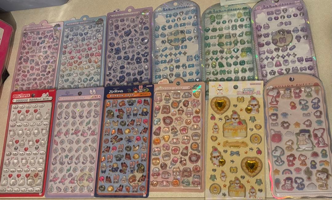 ボンボンドロップシール　ディズニー