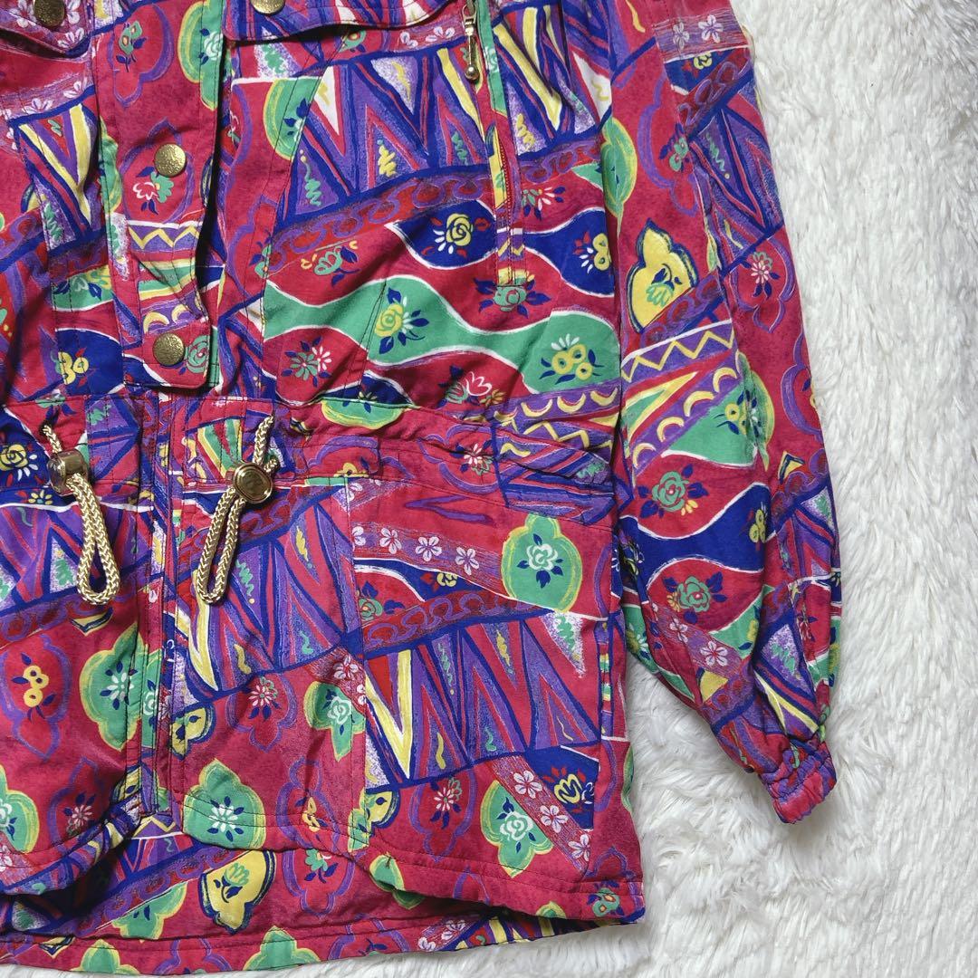 ［タグ付］リヒナー　スキーウェア　１１　撥水加工　総柄　定価44,000円