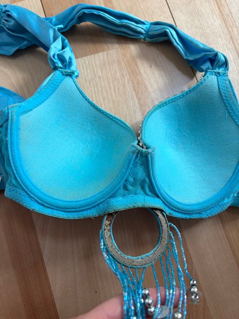 【3点セット/オリエンタルベリーダンス】水色セットアップ ダンス