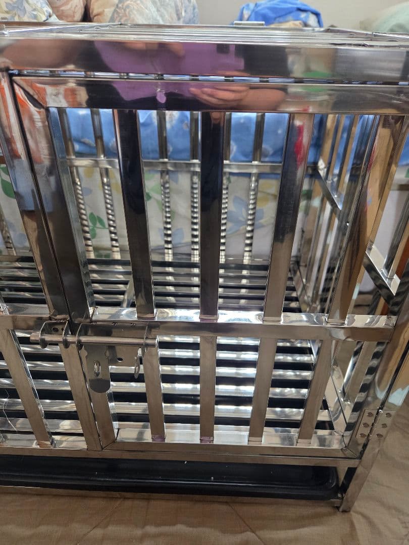 ステンレス製　折り畳み犬用ケージ　シングルドア　最終値下げ