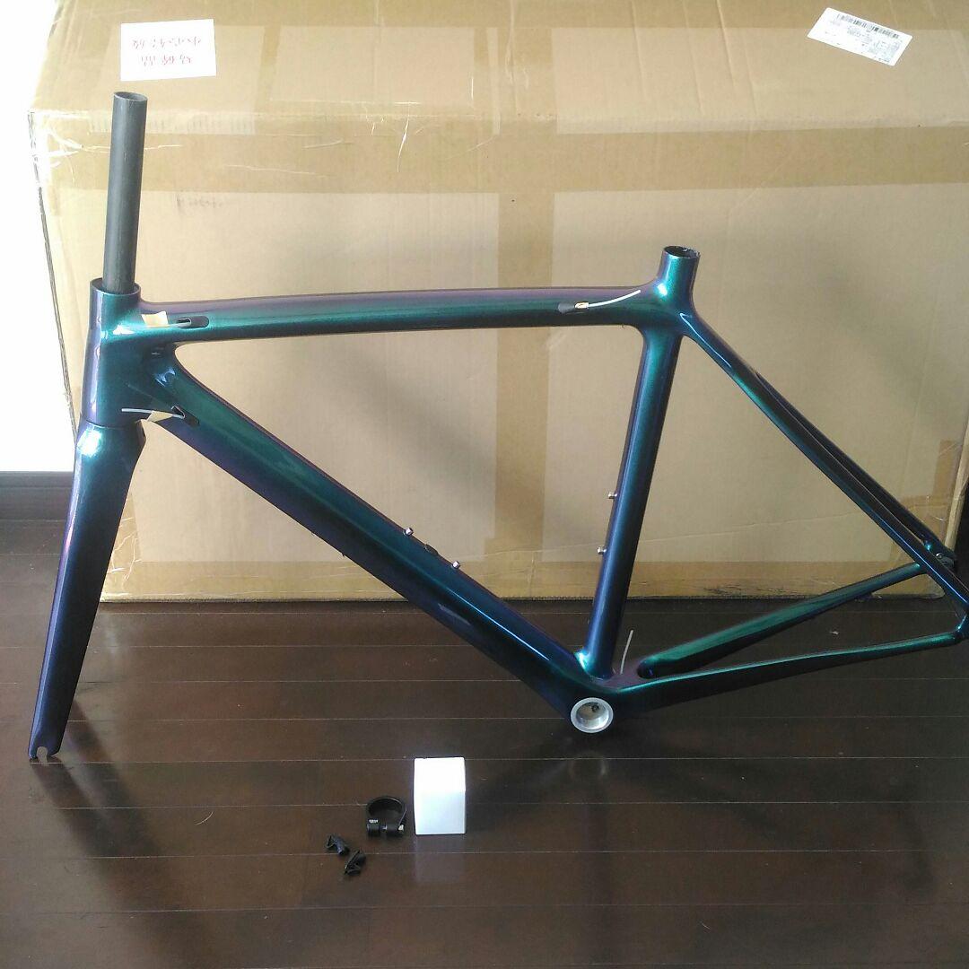 kennカーボンロードバイクフレーム　カメレオンカラー