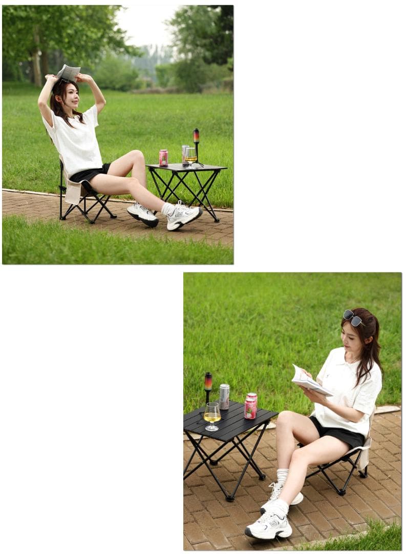 ポータブルチェア 16個セット 折りたたみ椅子 アウトドアチェア ローチェア