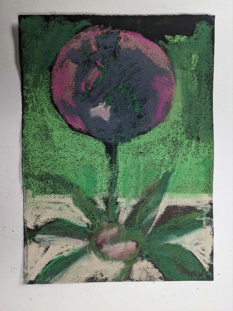 花のパステル画 A4サイズ