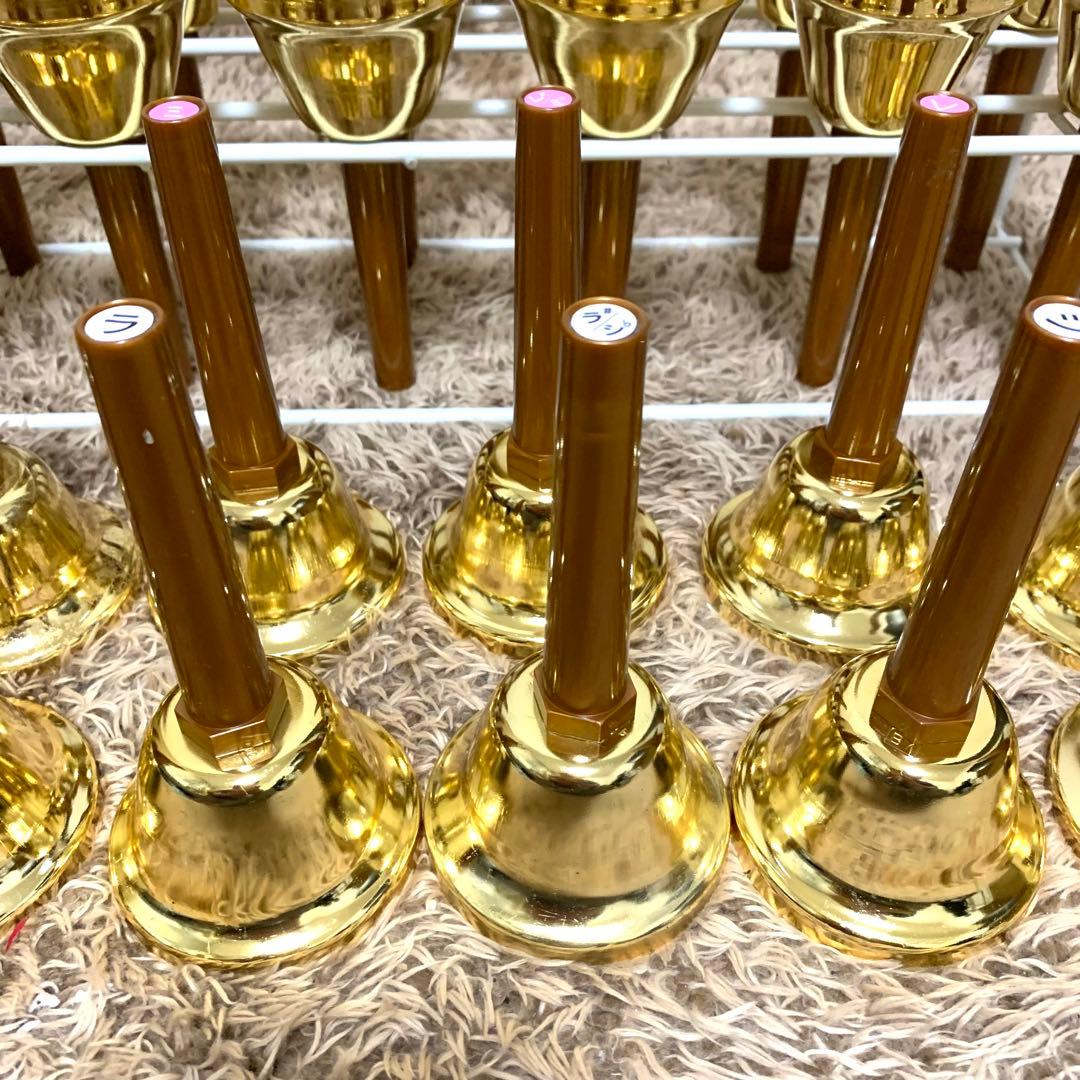 美品 ウチダミュージックベル27音 ゴールド 純正ケース付