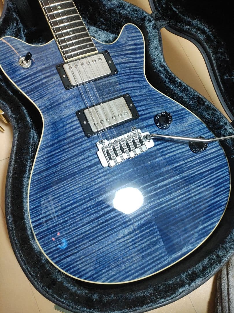 ギター T's Arc-STD24 5A Flame Maple Arctic Blue