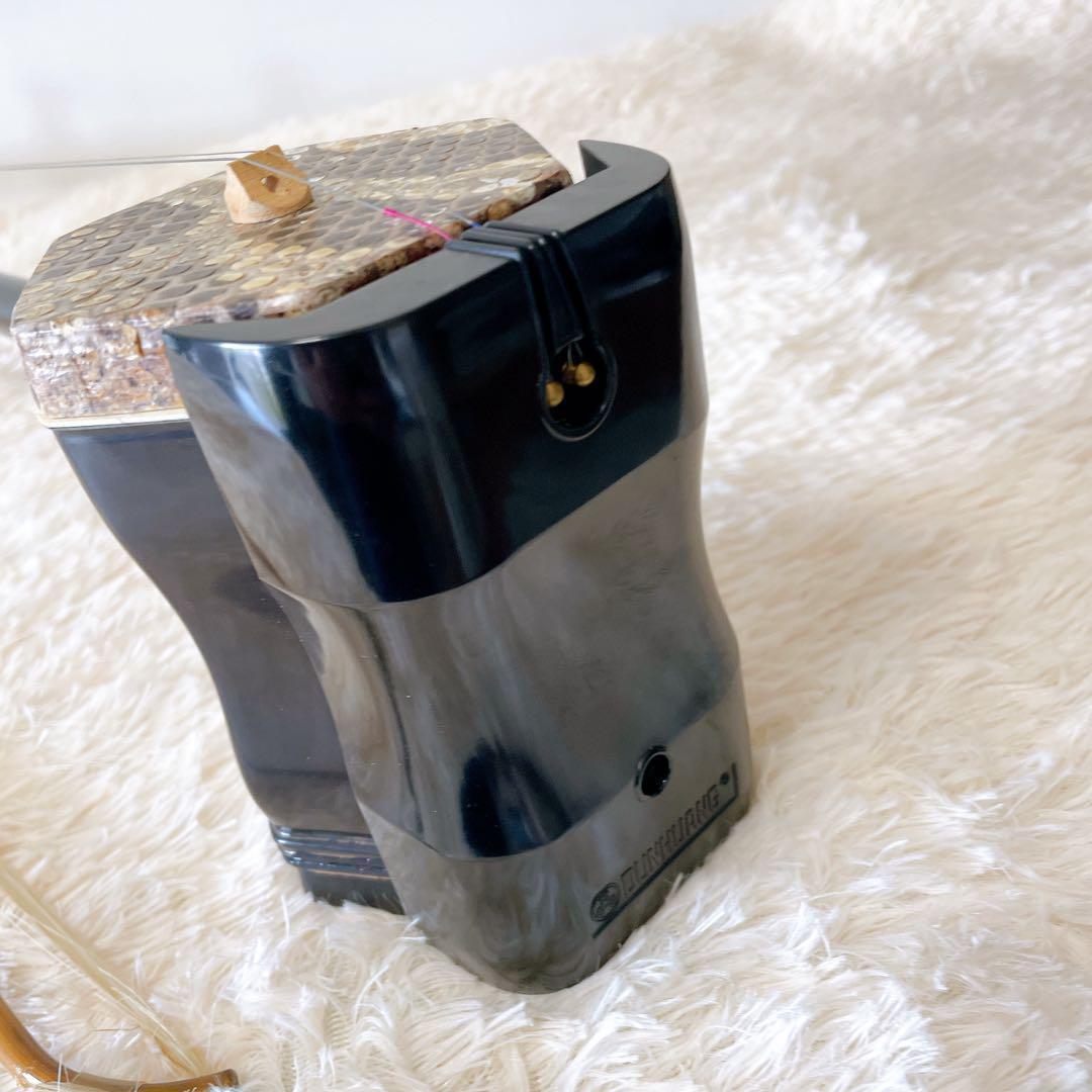 【音出しOK】二胡　蛇皮製　ハードケース付き