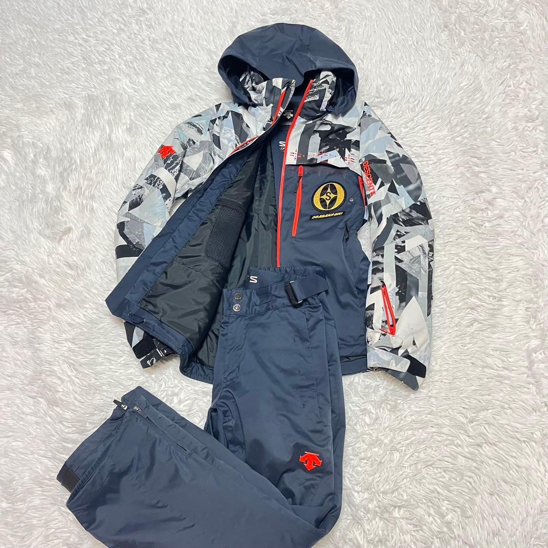 最高級 デサント DESCENTE オガサカ OGASAKA デモ 総柄 白