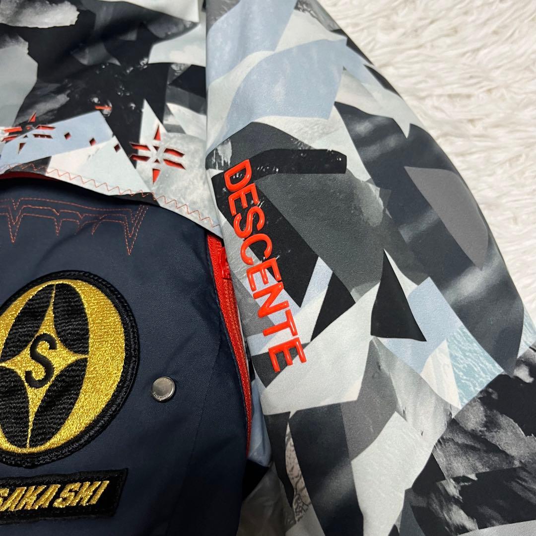 最高級 デサント DESCENTE オガサカ OGASAKA デモ 総柄 白