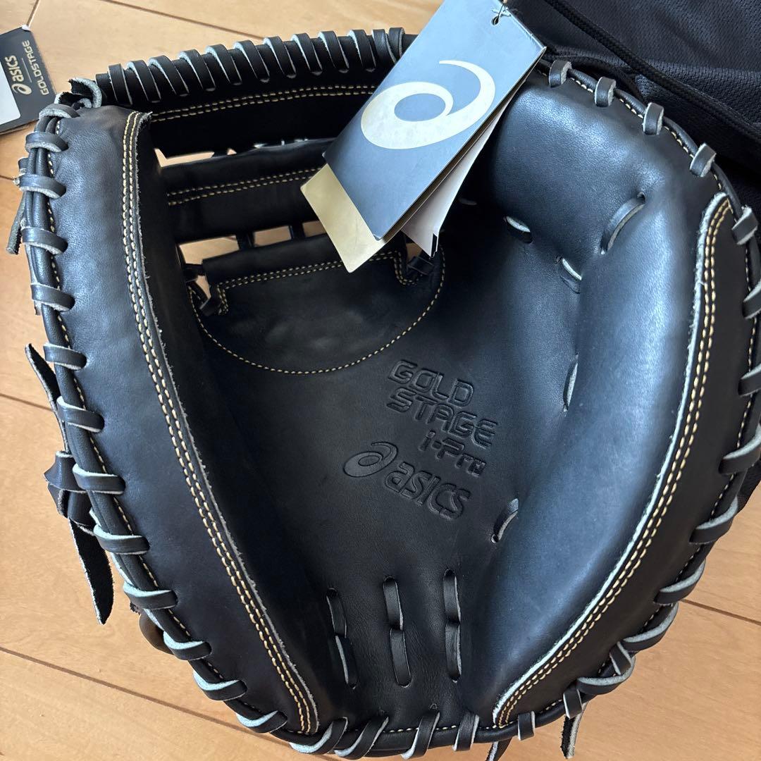 新品　アシックス　軟式用　ゴールドステージ 捕手　キャッチャーミット　右投げ用