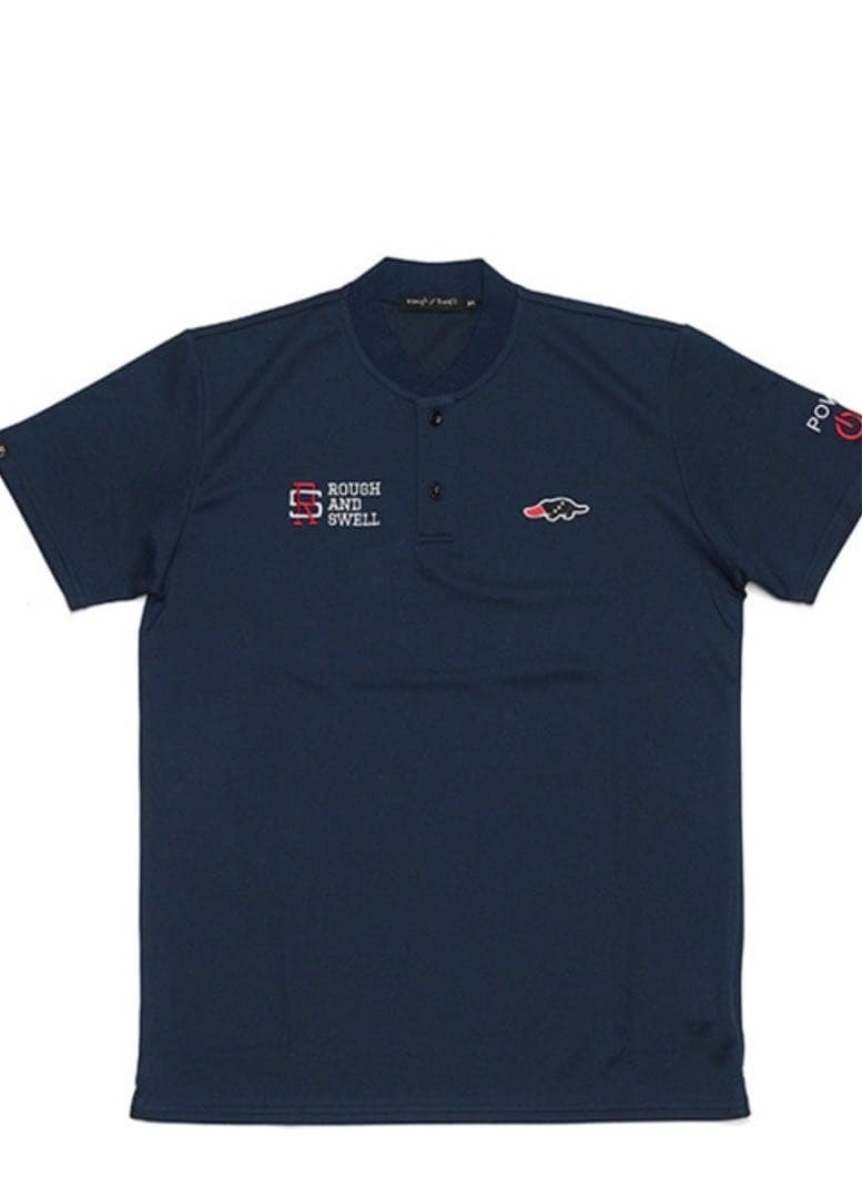 ラフ＆スウェル　ゴルフウェア　ベースボールユニフォーム風　ネイビー　Ｍサイズ