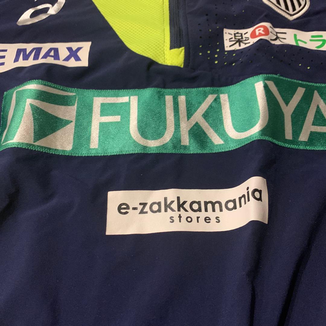 asics ヴィッセル神戸 ピステ・ウィンドブレーカー ネイビー/ライム