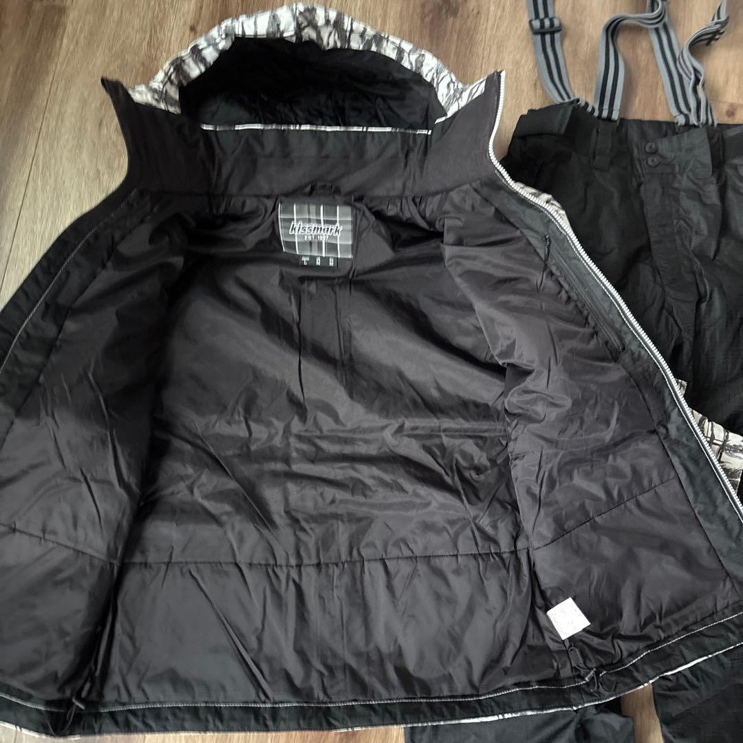 キスマーク　スキーウェア スノーウェア 迷彩柄　Lサイズ　上下セット