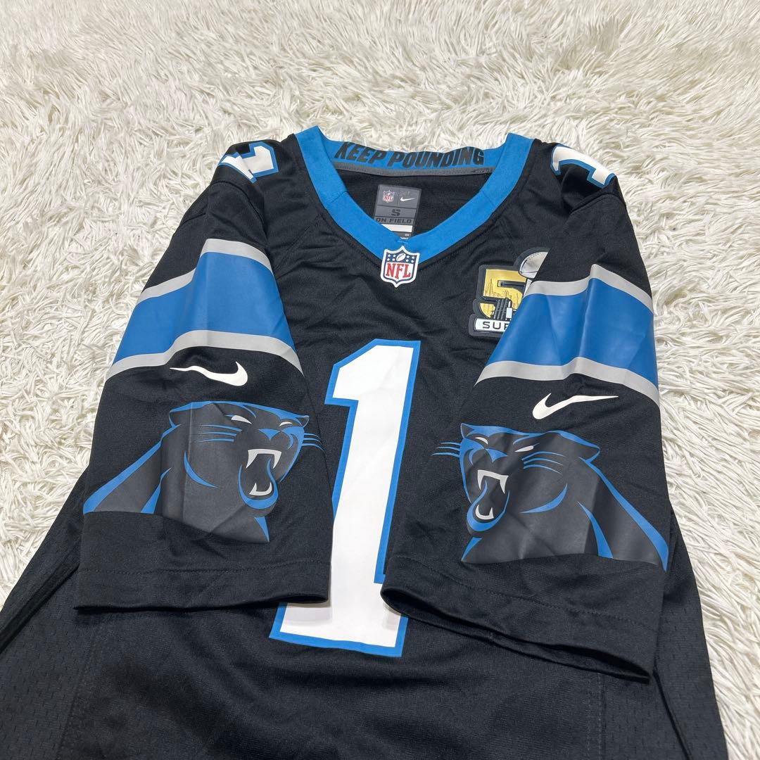 NIKE NFL カロライナ•パンサーズ　ニュートン　ゲームシャツ　S